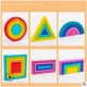 Wooden rainbow Building Blocks Wooden Early Education toy