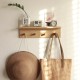 Toilet room wall-mounted storage rack