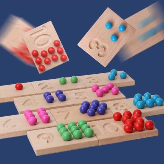 Wooden Clip Beads Toys Educational Puzzle Toys