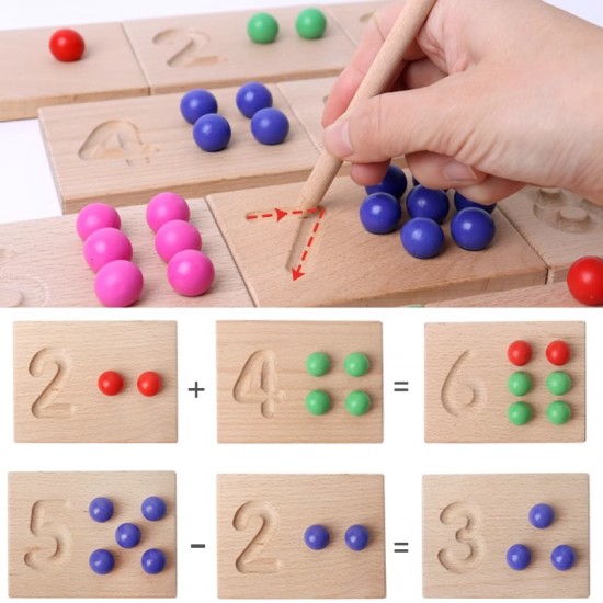 Wooden Clip Beads Toys Educational Puzzle Toys