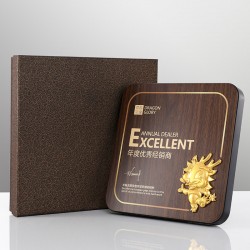 Custom-made medal, wooden gold foil authorized plaque, thank-you plaque, company annual meeting excellent employee anniversary commemorative plaque