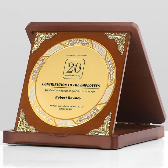 Custom Walnut Medal Production