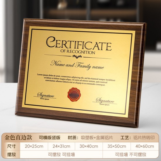 Laser-engraved Walnut Medals