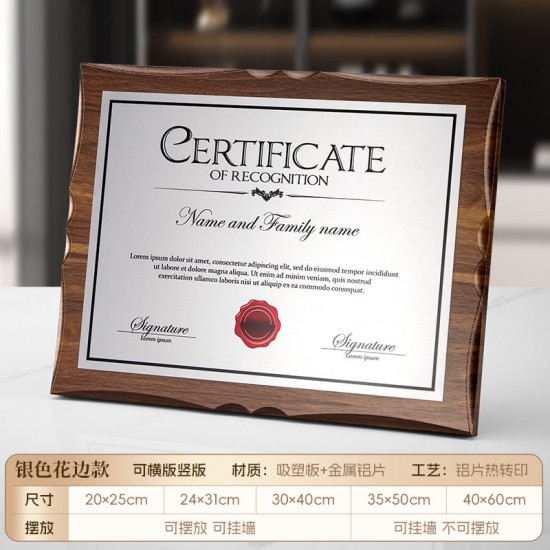 Laser-engraved Walnut Medals