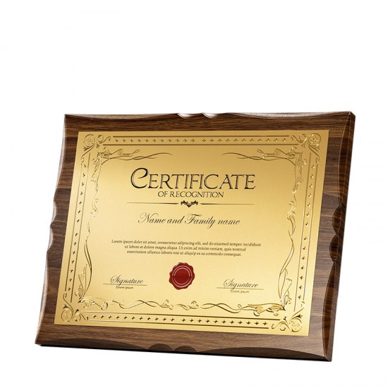 Laser-engraved Walnut Medals