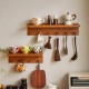 Oak wood storage rack
