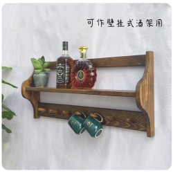 Solid Wood Wall-Mounted Shelving Unit – Multi-Tier Wall Shelf for Kitchen, Living Room, and Bedroom Storage