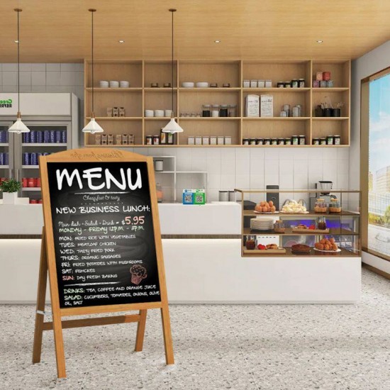 Wooden Chalkboard Stand	