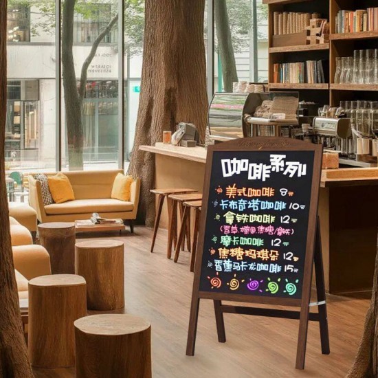 Wooden Chalkboard Stand	