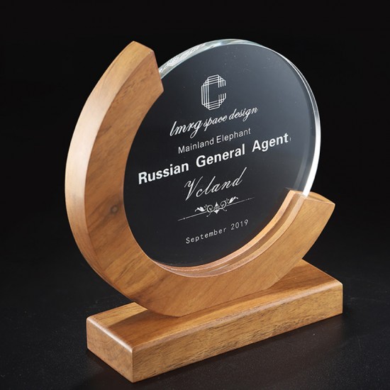 Engraved wood trophy / Laser engraved trophy 