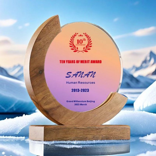 Engraved wood trophy / Laser engraved trophy 
