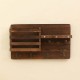 No-drill solid wood wall shelf