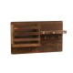 No-drill solid wood wall shelf