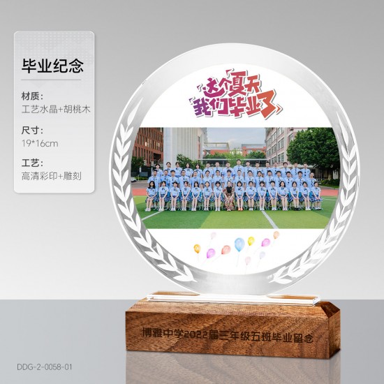 Mahogany Solid Wood Trophy 