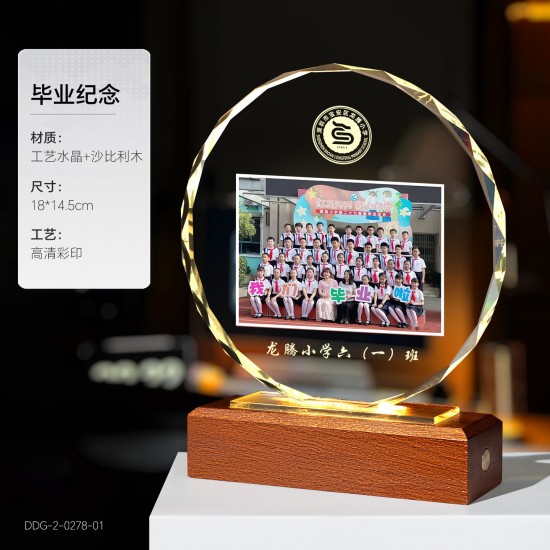 Mahogany Solid Wood Trophy 