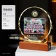 Mahogany Solid Wood Trophy 