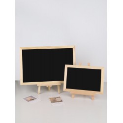 Small blackboard stall display sign, shop magnetic wooden frame commercial hanging message board, children's home handwritten chalkboard