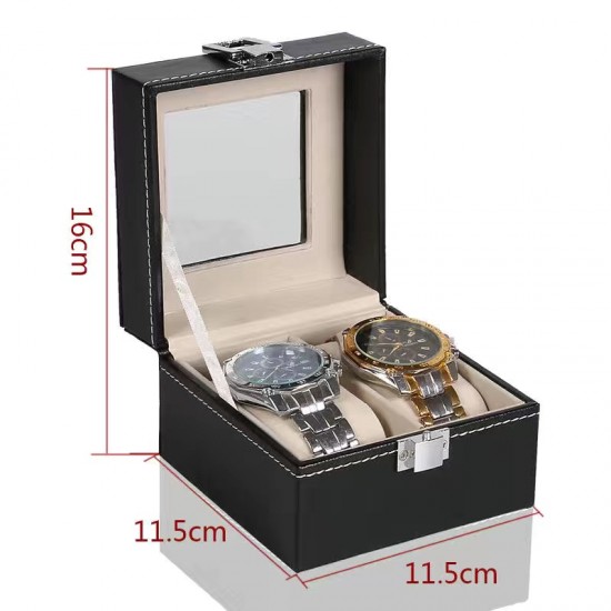 leather watch storage box