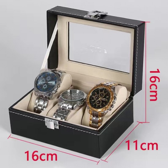 leather watch storage box