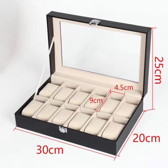leather watch storage box