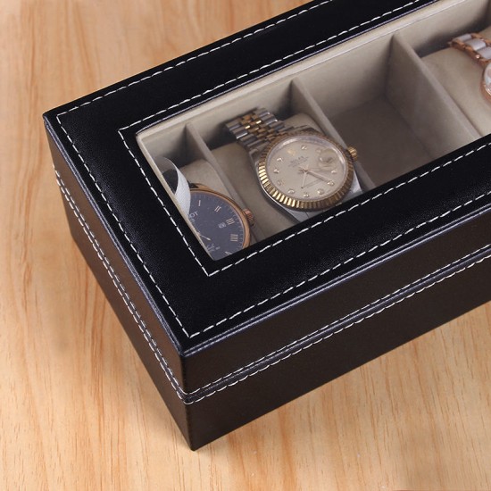 leather watch storage box