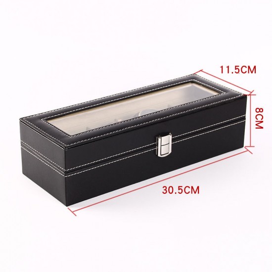 leather watch storage box