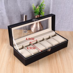 Luxury PU Leather Watch Box Single Watch Gift Box With Pillow