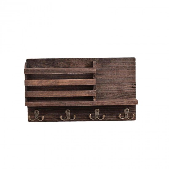 Wooden Wall-Mounted Rack for Kitchen	