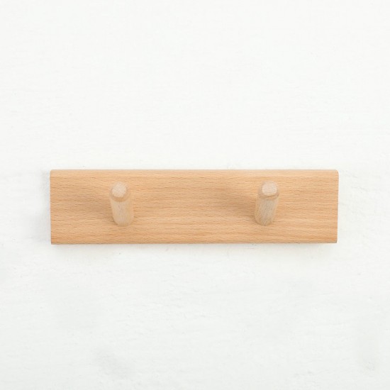 Wall-mounted wooden shelf for study