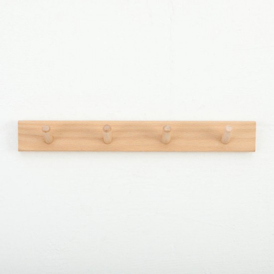 Wall-mounted wooden shelf for study