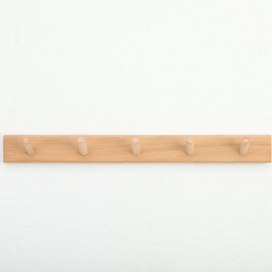 Wall-mounted wooden shelf for study