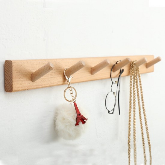 Wall-mounted wooden shelf for study