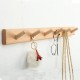 Wall-mounted wooden shelf for study