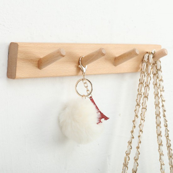 Wall-mounted wooden shelf for study