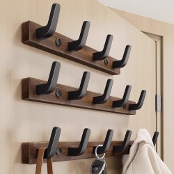 Clothes Hook – Adhesive Door-Back Hook for Entryway, Wall-Mounted Coat and Hat Hook for Bathroom, Heavy-Duty Wall Hook