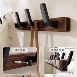 Clothes Hook – Adhesive Door-Back Hook for Entryway, Wall-Mounted Coat and Hat Hook for Bathroom, Heavy-Duty Wall Hook