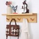 Wall-mounted wooden storage rack	