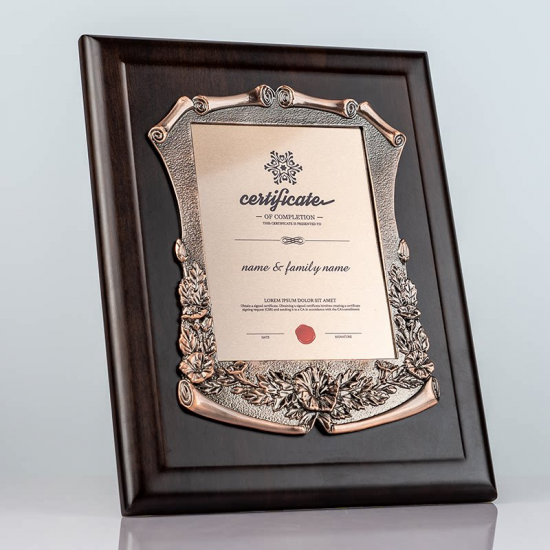 customization of wooden medals for employee honors	