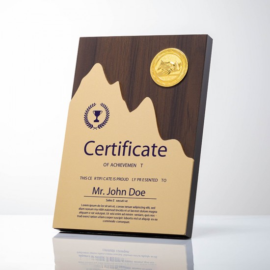 custom embossed wooden medals