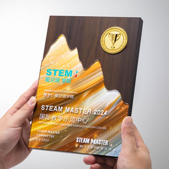 custom embossed wooden medals