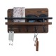 Wall-mounted shelf without holes