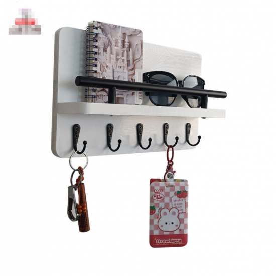 Wall-mounted shelf without holes
