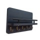 Wall-mounted shelf without holes