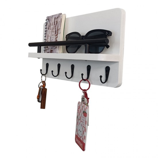 Wall-mounted shelf without holes