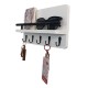 Wall-mounted shelf without holes