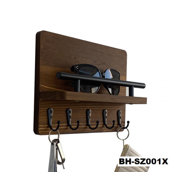 Wall-mounted shelf without holes