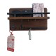 Wall-mounted shelf without holes