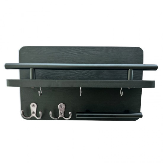 Wall-mounted shelf without holes