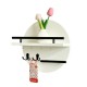 Wall-mounted shelf without holes