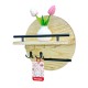 Wall-mounted shelf without holes
